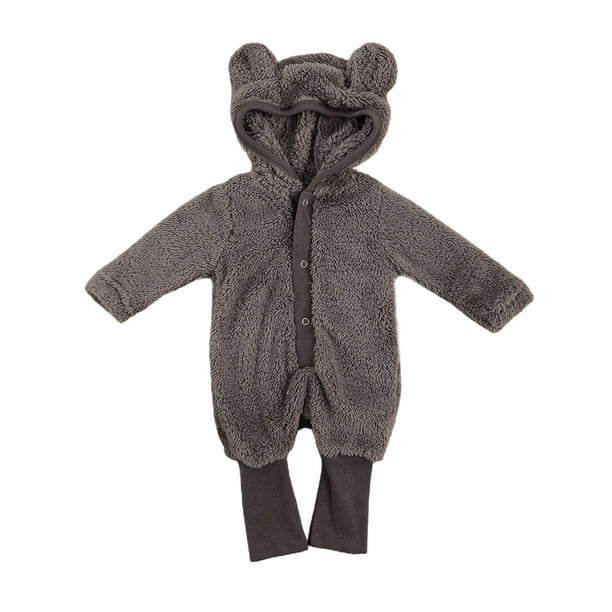 One-piece New-born Baby Infant Boys Girl Romper Hoodie Jumpsuit Bodysuit Clothes